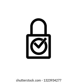 padlock icon vector