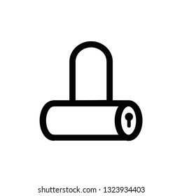 padlock icon vector