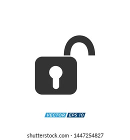 Padlock Icon Vector Design Illustration 