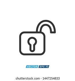 Padlock Icon Vector Design Illustration 