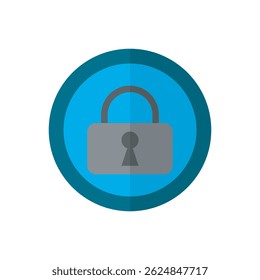 Padlock icon vector design illustration. Padlock sign, security, protection and password icon vector design illustration. 