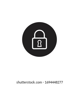 padlock icon vector design sign illsutration