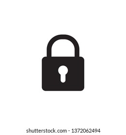 Padlock icon vector design template