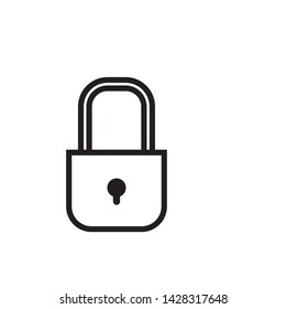 padlock icon vector design template