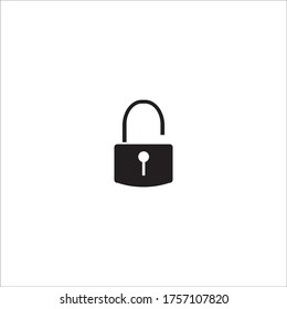 Padlock icon vector design template