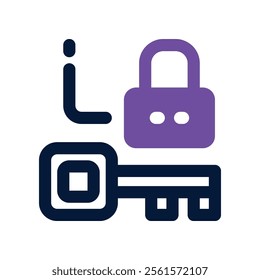 padlock icon. vector dual tone icon for your website, mobile, presentation, and logo design.