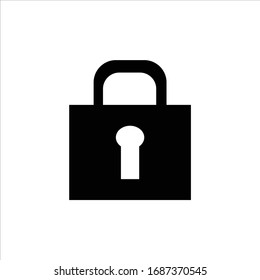padlock icon vector from eps 10
