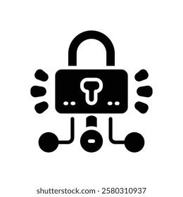 padlock icon. vector glyph icon for your website, mobile, presentation, and logo design.