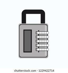 padlock icon vector illustration