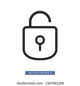 padlock icon vector illustration