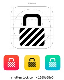 Padlock icon. Vector illustration.