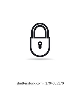 Padlock-Icon-Vektorillustration-Illustrationsdesign