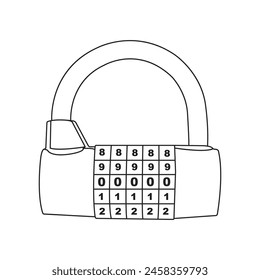 Padlock icon vector illustration design