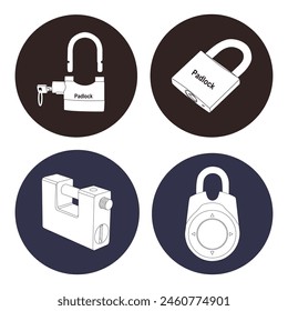 Padlock icon vector illustration design