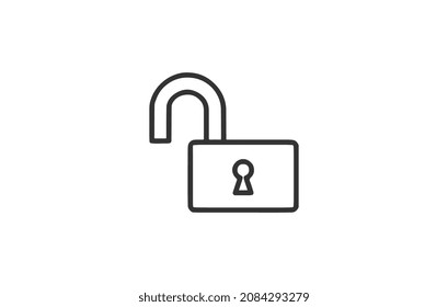 icono de candado, ilustración vectorial. Diseño plano. ilustración de icono de candado vectorial aislada en fondo blanco