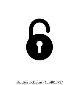 Padlock Icon Vector Illustration Logo Template