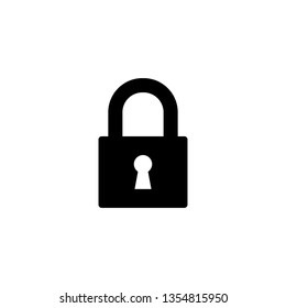 Padlock Icon Vector Illustration Logo Template