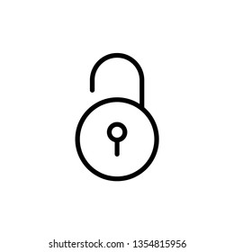 Padlock Icon Vector Illustration Logo Template