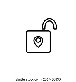 icono de candado icono de ilustración de vector plantilla para muchos fines. Aislado sobre fondo blanco.