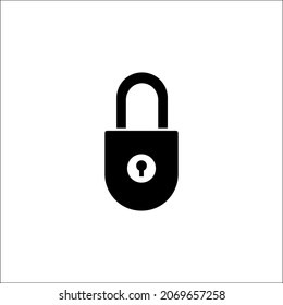 icono de candado icono de ilustración de vector plantilla para muchos fines. Aislado sobre fondo blanco.
