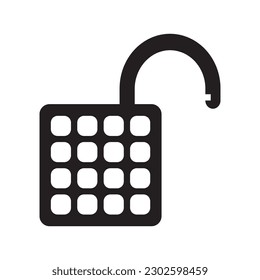 padlock icon vector illustration logo design