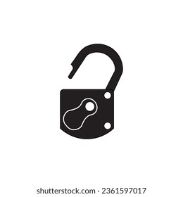 padlock icon vector illustration logo design