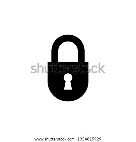 Padlock Icon Vector Illustration Logo Template