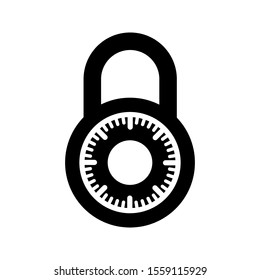 padlock icon. vector illustration on white background