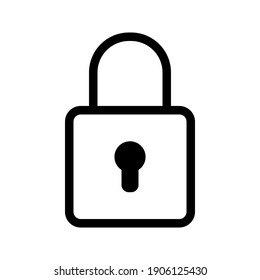 Padlock Icon Vector Illustration on white background