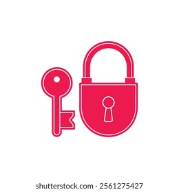  padlock icon vector illustration on white background