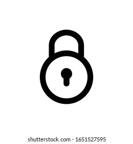 Padlock icon vector illustration sign
