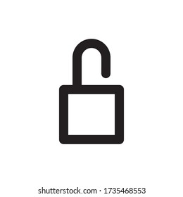 Padlock Icon Vector Illustration Simple