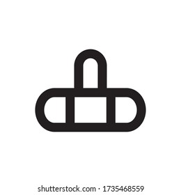 Padlock Icon Vector Illustration Simple