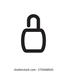 Padlock Icon Vector Illustration Simple