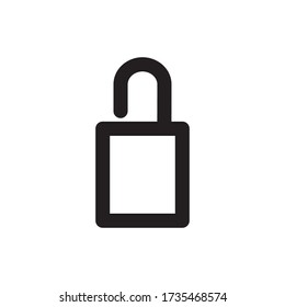 Padlock Icon Vector Illustration Simple