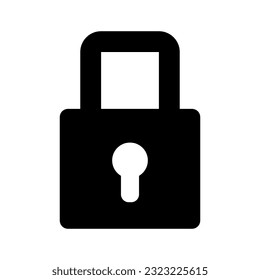 icono de candado. Ilustración vectorial. imagen de stock.