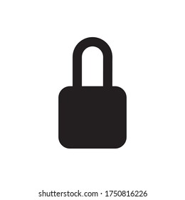 Padlock Icon Vector Illustration Style