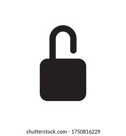 Padlock Icon Vector Illustration Style