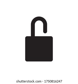 Padlock Icon Vector Illustration Style