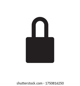 Padlock Icon Vector Illustration Style