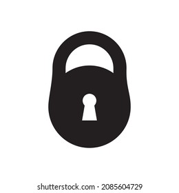 Padlock icon, vector illustration symbol