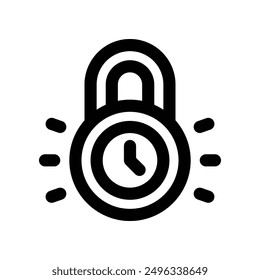 padlock icon. vector line icon for your website, mobile, presentation, and logo design.