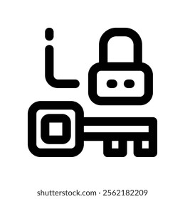 padlock icon. vector line icon for your website, mobile, presentation, and logo design.