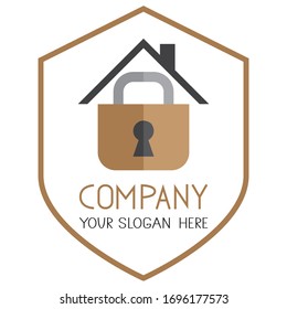 Vector de icono de candado. Bloquear el logotipo de diseño plano.