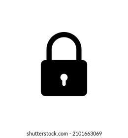 padlock icon vector. lock symbol design