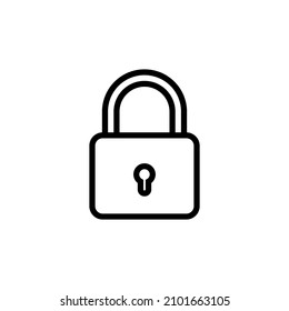 vector de icono de candado. diseño de símbolo de bloqueo