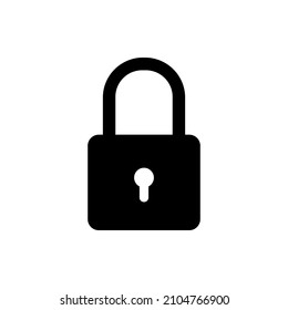 padlock icon vector. lock vector symbol for graphic design