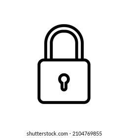 padlock icon vector. lock vector symbol for graphic design