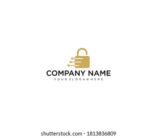 Padlock Icon Vector Logo Design Template