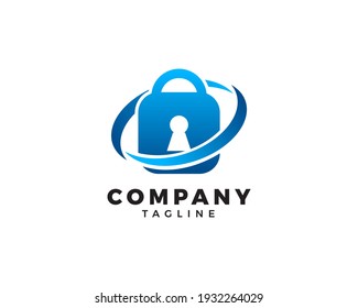 Padlock Icon Vector Logo Design Template